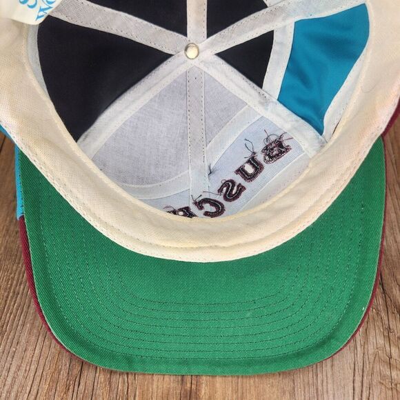 VTG Busch Gardens Sea World Snapback Hat Cap Color Block 90s Canvas Park Novelty - Picture 8 of 11
